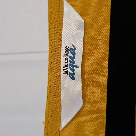 Oversized XXL Swimsuit Cover Up Dress Yellow Mustard La Vie En Rose NWOT - Picture 2 of 2